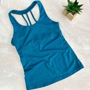 Queenie Ke & Athletic Blue Sleeveless Workout Tank Sz XS